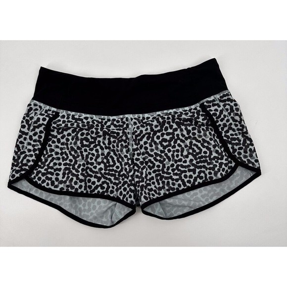 Lululemon Speed Up Shorts 6 Black cammo Women's Size 6 - Picture 1 of 7